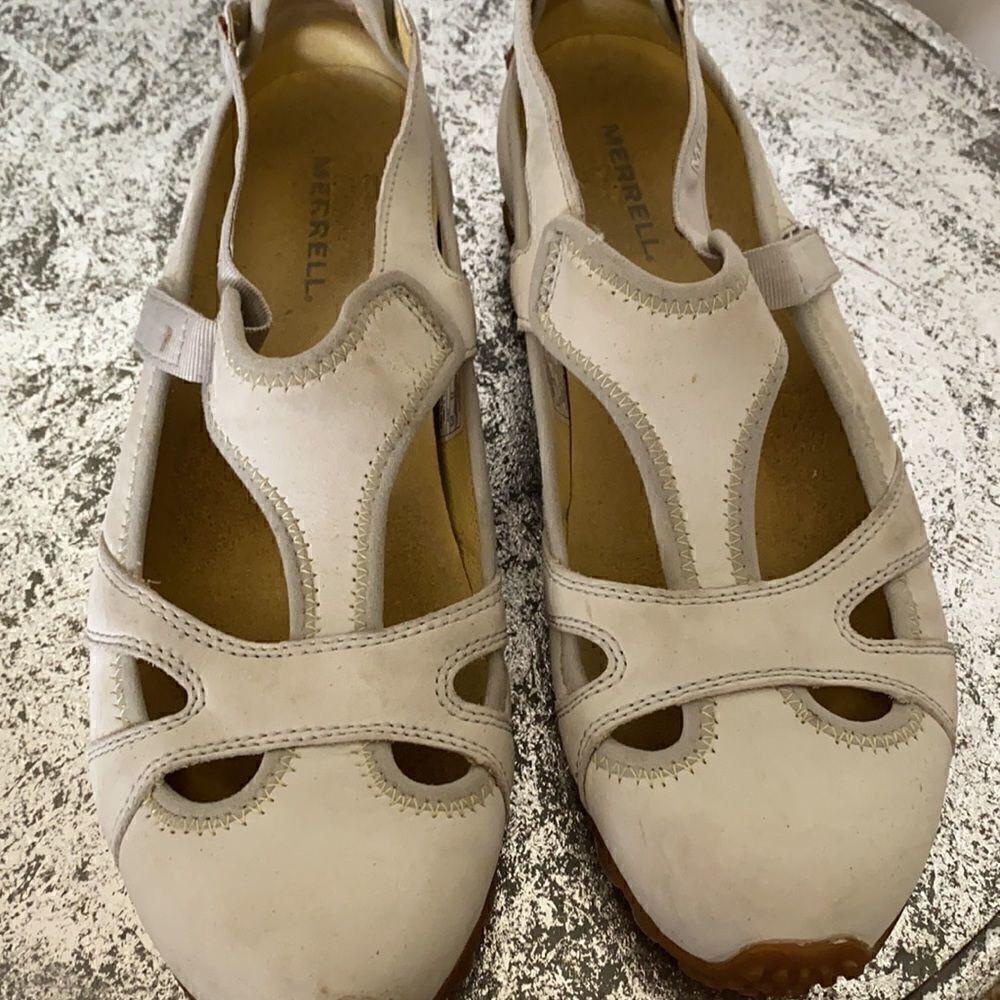 Merrell | Lt Gray Abyss Kangaroo Leather Shoes - Picture 3 of 7